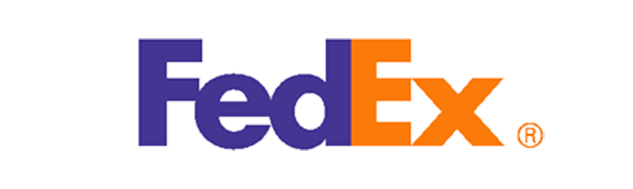 The FedEx logo with the iconic purple and orange design, representing competitive FedEx pilot benefits and comprehensive retirement benefits online at Smith Anglin.