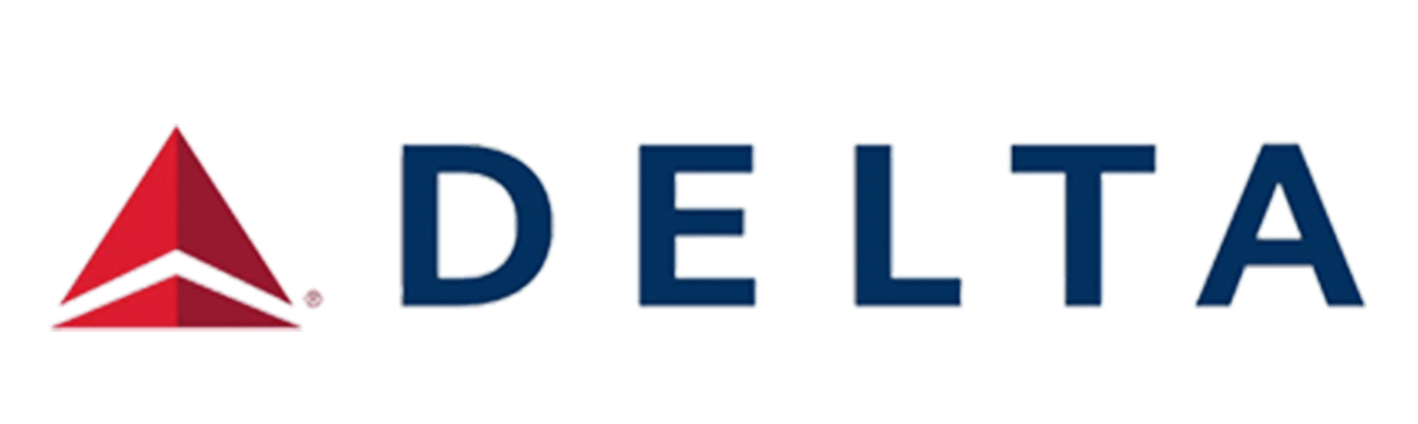 The Delta Airlines logo, representing pilot benefits, retirement plans, and other options for Delta Airlines pilots at Smith Anglin.